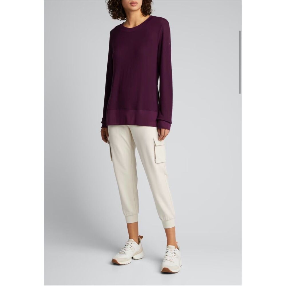 Alo Yoga High Waist Cargo Sweatpants Cream Woman's-Size S